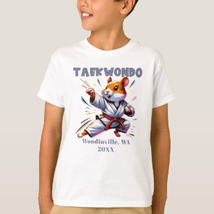 Camiseta Personalizado Taekwondo Nombre de la ubicación del