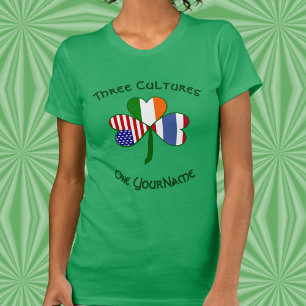 Camiseta Personalizado Tailandia Irlanda USA Trébol para Mu