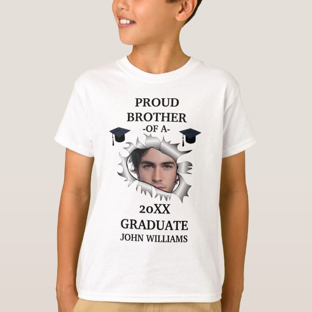 Camiseta Personalizado taladro graduación plantilla de nomb (Anverso)
