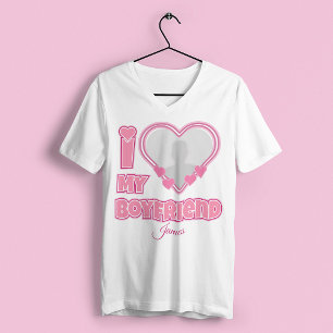 Camiseta Personalizado Te Amo Mi Novio – Agregar Foto y Nom