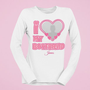 Camiseta Personalizado Te Amo Mi Novio – Agregar Foto y Nom