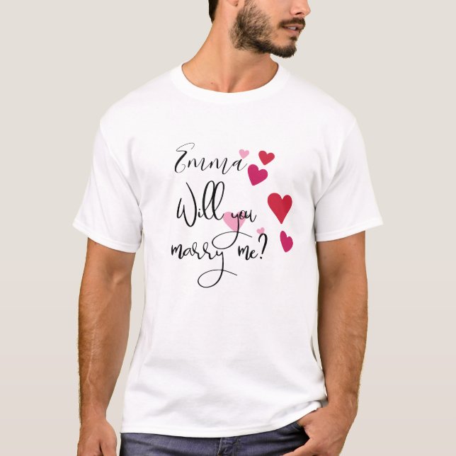 Camiseta Personalizado ¿Te Casarás Con La Propuesta Del Cor (Anverso)