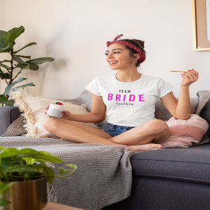 Camiseta Personalizado Team Bride