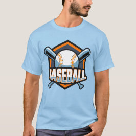 Camiseta Personalizado Texto Béisbol