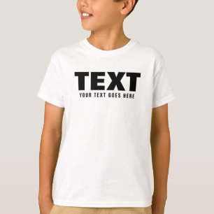 Camiseta Personalizado Texto Moderno Gran letra Palabras Ni