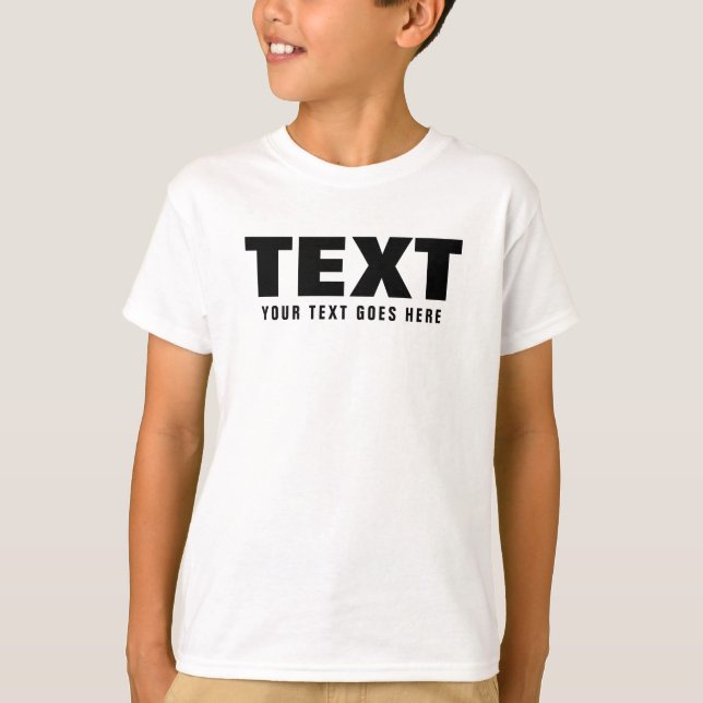 Camiseta Personalizado Texto Moderno Gran letra Palabras Ni (Anverso)