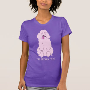Camiseta Personalizado Texto Pink Poodle