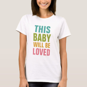 Camiseta Personalizado Texto Ropa de maternidad