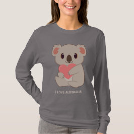 Camiseta Personalizado Textos Amar Koala