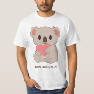 Camiseta Personalizado Textos Amar Koala