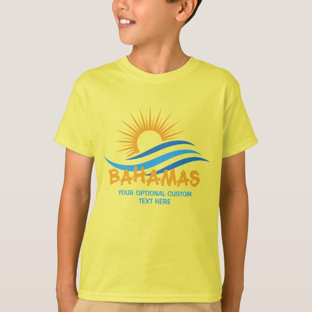 Camiseta Personalizado Textos Bahamas (Anverso)