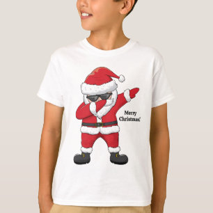 Camiseta Personalizado Textos Dabbing Dancing Santa