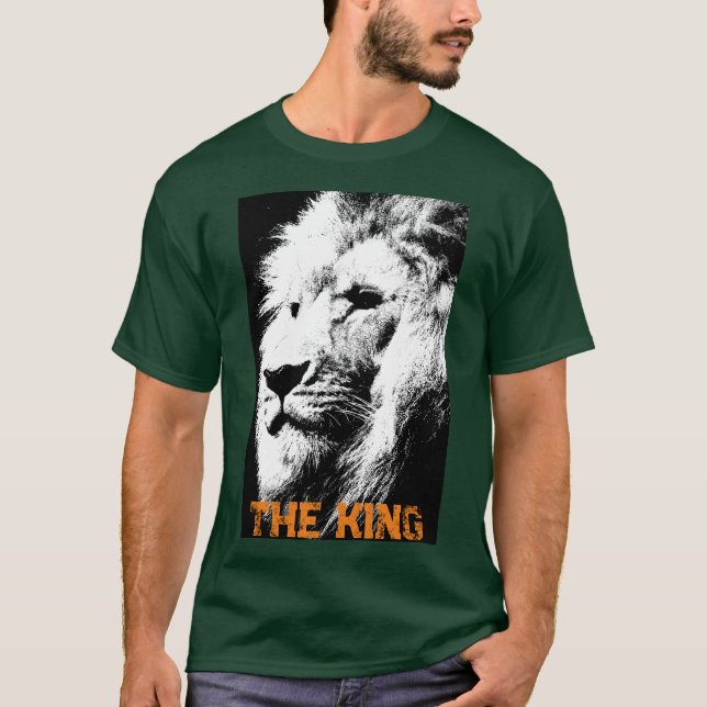 Camiseta Personalizado Textos León cara Mente Bosque Profun (Anverso)