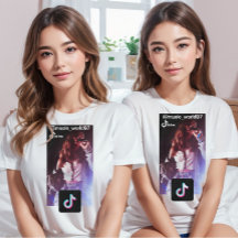 Personalizado tiktok foto promocional de T-Shirt