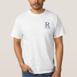 Camiseta Personalizado Tri-Color Value Monograma Nombre T-S<br><div class="desc">UNA CAPA ÚNICA DEL MONOGRAMA. Vean de cerca y verán tres colores, lo que le da la sensación de profundidad. Personalizado adicionalmente con el nombre. Idea especial para un regalo o para que lo disfrutes por ti mismo. Si tiene alguna pregunta de diseño o una solicitud especial, envíe una conversación...</div>