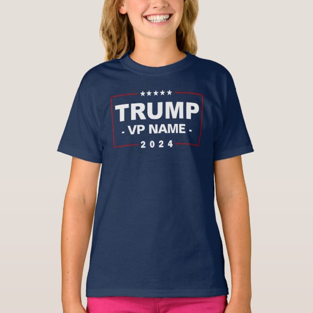 Camiseta Personalizado Trump Vicepresidente 2024 (Anverso)