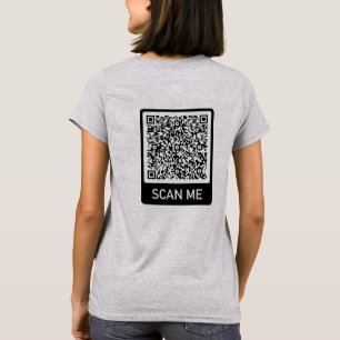 Camiseta Personalizado tu código QR Analizar información so