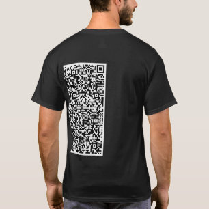 Camiseta Personalizado tu código QR Información de análisis