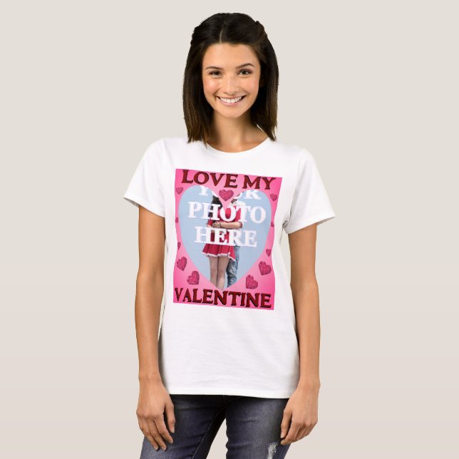 Camiseta Personalizado TU FOTO Valentine (Anverso completo)
