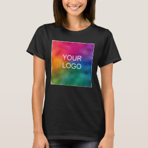 Camiseta Personalizado Tu Logotipo De Negra Elegante Modern
