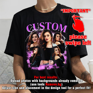 Camiseta PERSONALIZADO TU PROPIA Idea De Bootleg Aquí, boot