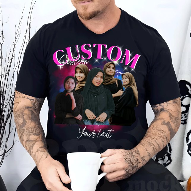Camiseta Personalizado Tu Propio Bootleg Foto Bootleg Girlf (Subido por el creador)