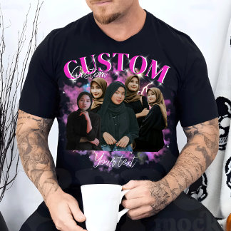 Camiseta Personalizado Tu Propio Bootleg Foto Bootleg Girlf