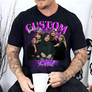 Camiseta Personalizado Tu Propio Bootleg Foto Bootleg Girlf