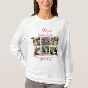 Camiseta Personalizado un Collage de fotos de la abuela ama