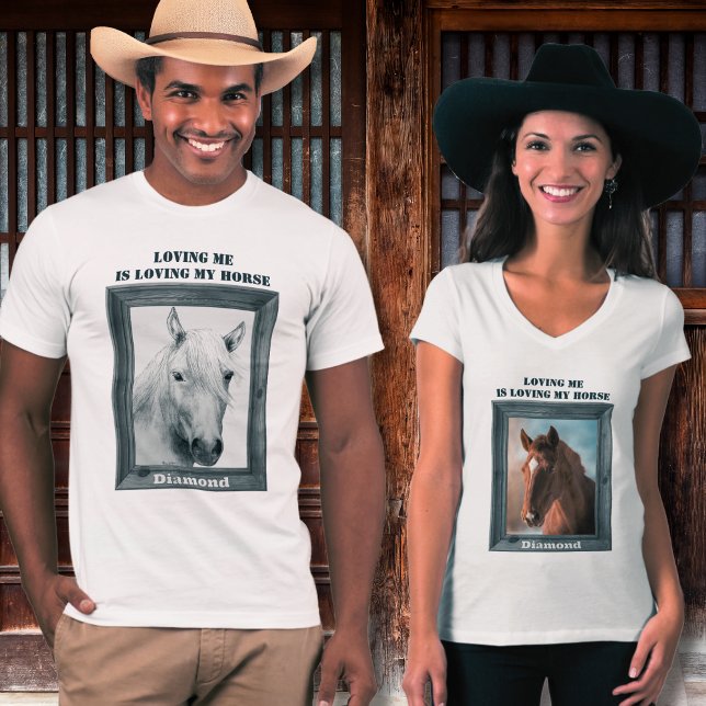 Camiseta Personalizado Único Amante de Caballos (Subido por el creador)