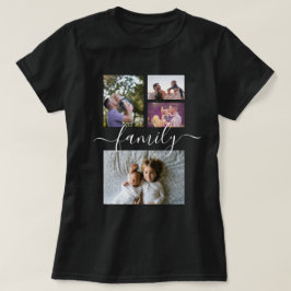 Camiseta Personalizado Uno De Los Collages de fotos Familia