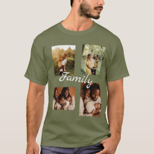 Camiseta Personalizado Uno De Los Collages de fotos Familia