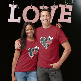 Camiseta Personalizado Uno De Un Corazón De Fotografía De T