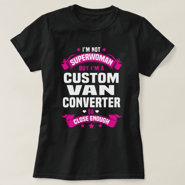 Camiseta Personalizado Van Converter (Diseño del anverso)