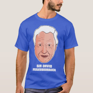 Camiseta personalizado vector sir david attenborough