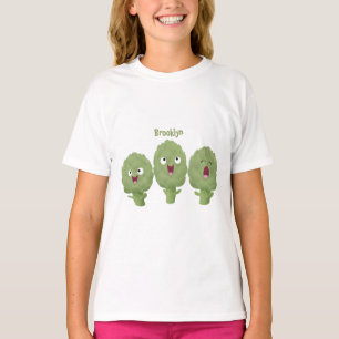 Camiseta Personalizado vegetal de alcachofas de canto lindo
