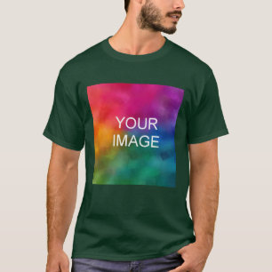 Camiseta Personalizado Verde Forestal Profundo Añadir logot