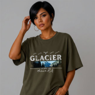 Camiseta Personalizado Vintage Pincelada Parque Nacional Gl