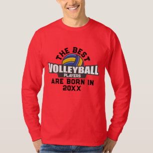 Camiseta Personalizado Voleibol Nacimiento Año Número de No