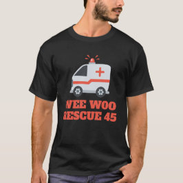 Camiseta Personalizado Wee Woo Ambulance Humor De Primera R