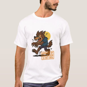 Camiseta Personalizado Werewolf - Aprobado por Halloween