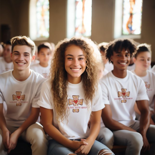 Camiseta Personalizado Whimsical Cross Tee Church & Youth G (Subido por el creador)