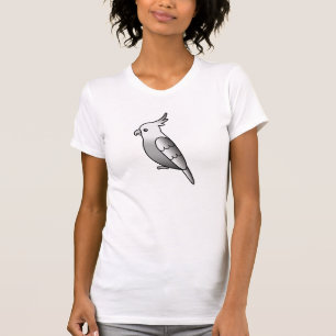 Camiseta Personalizado Whiteface Cockatiel Parrot Bird