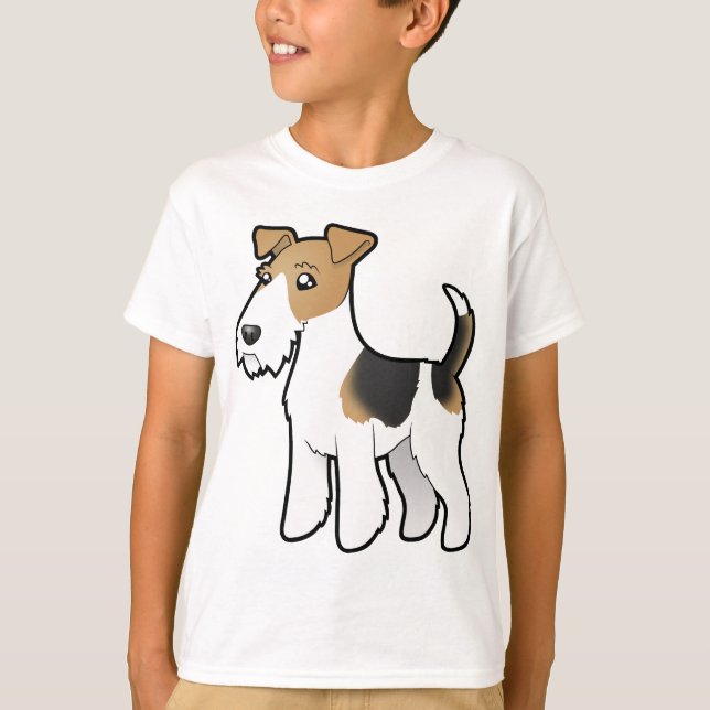 Camiseta Personalizado Wire Fox Terrier (Anverso)