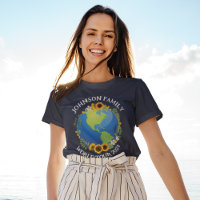 Personalizado World Tour Earth Sunflowers Viajes p