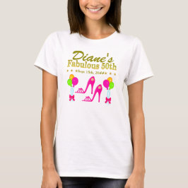 CAMISETA PERSONALIZADO Y DE FECHA 50 CUMPLEAÑOS TEE