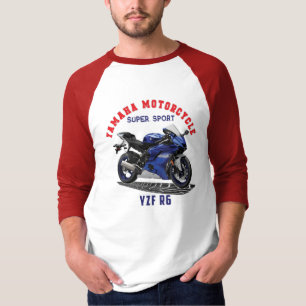 Camiseta Personalizado YAMAHA YZF R6 Diseñador de ropa cam
