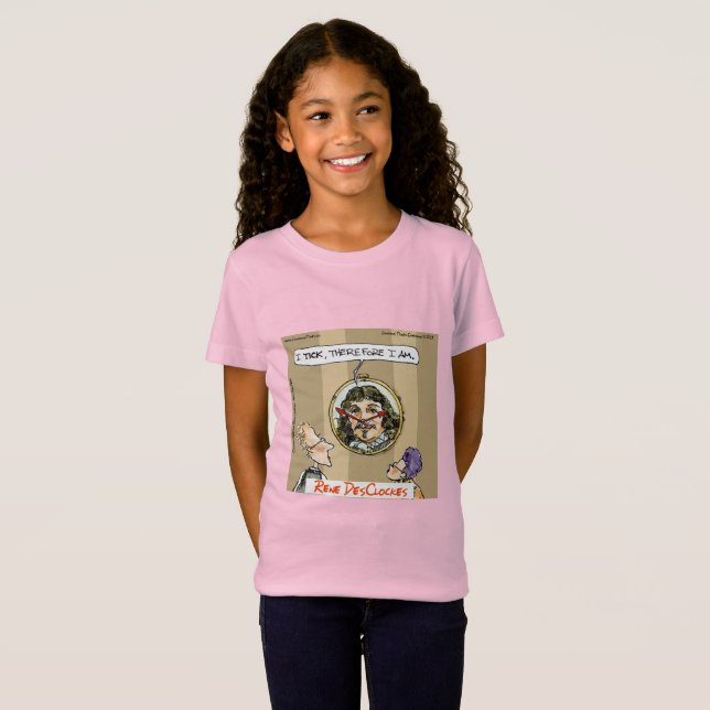 Camiseta Personalizados de Rick London Descartes Clock Comi (Anverso completo)