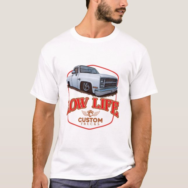Camiseta Personalizados de vida baja (Anverso)