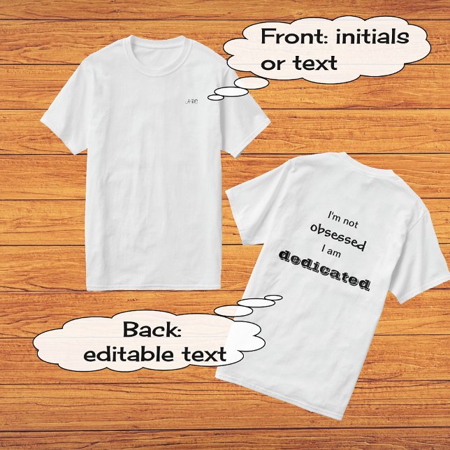 Camiseta Personalizados iniciales cita deportiva dedicada (Subido por el creador)